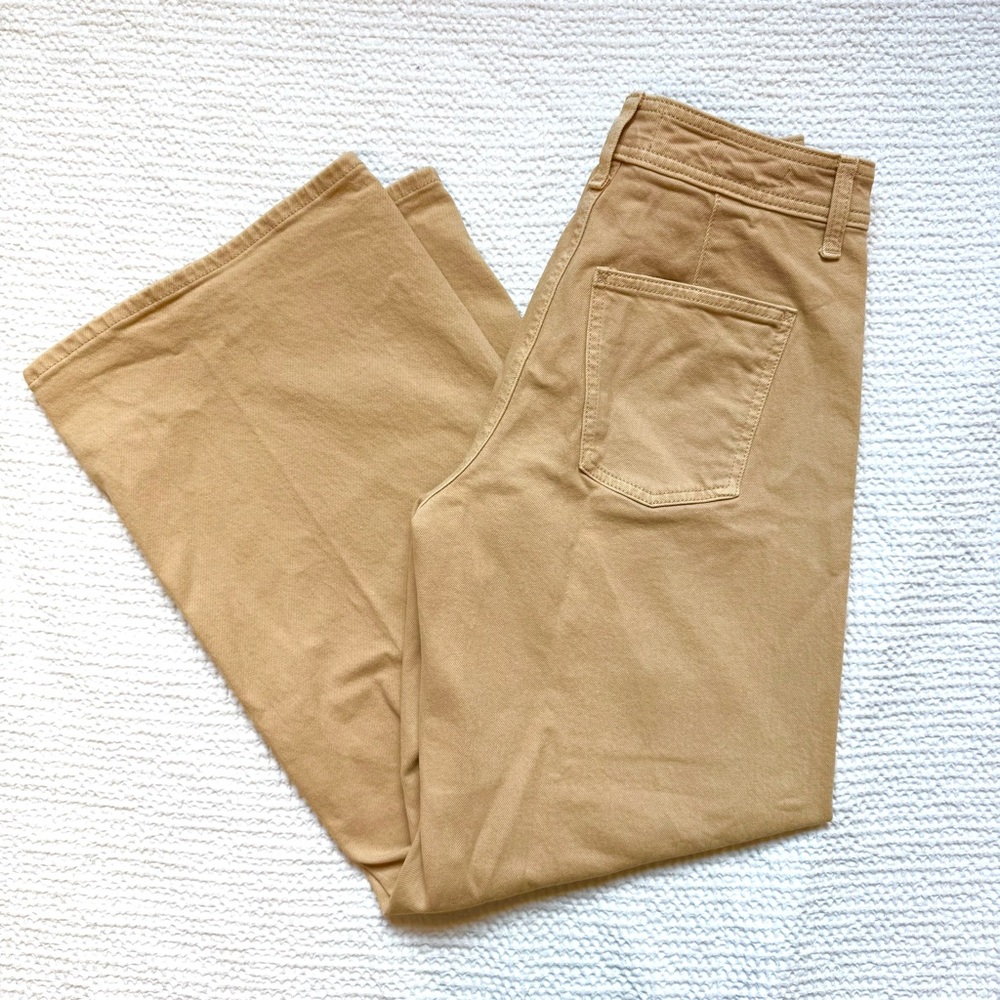 NWOT Wide Leg Khaki Tan Jeans Universal Thread EUC GUC